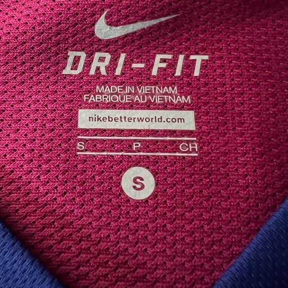 NIKE WOMENS BLUE & PURPLE LONG SLEEVE LIGHTWEIGHT ATHLETIC TOP SIZE SMALL - Picture 12 of 12